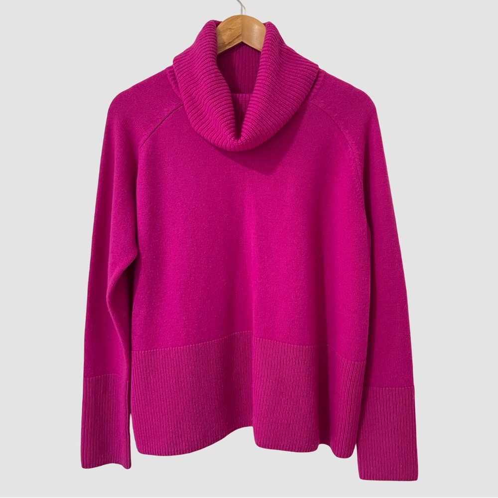 Athleta Purple Wool/ Cashmere Turtleneck Long Sleeve Knit Sweater  S (09/21)